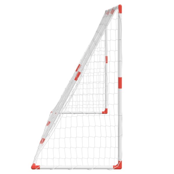 Dječji nogometni gol s loptama 2-u-1 bijeli 184 x 64 x 124 cm - Slika 6
