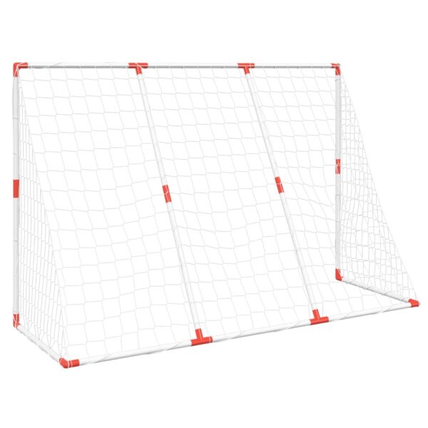 Dječji nogometni gol s loptama 2-u-1 bijeli 184 x 64 x 124 cm - Slika 7