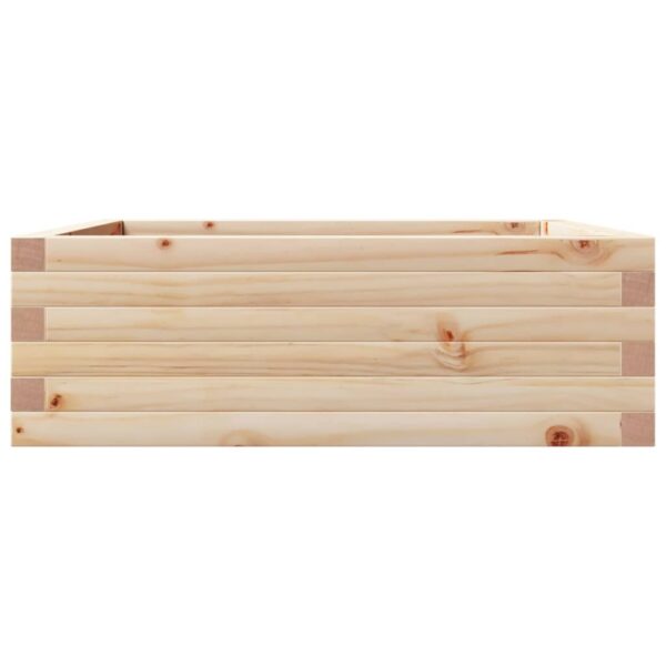 Vrtna sadilica 70x70x23 cm od masivne borovine - Slika 6