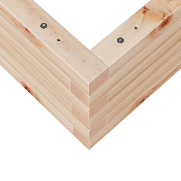 Vrtna sadilica 70x70x23 cm od masivne borovine - Slika 8