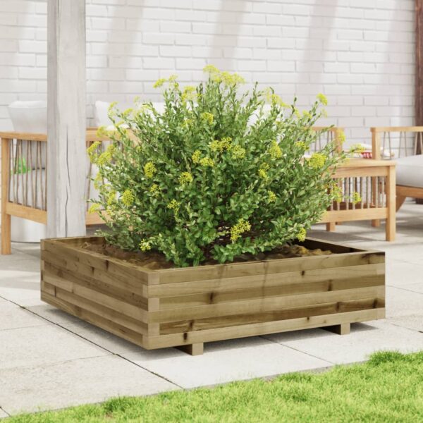 Vrtna sadilica 90x90x26,5 cm od impregnirane borovine - Slika 3