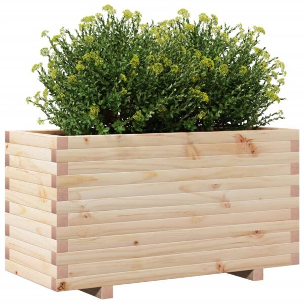 Vrtna sadilica 90 x 40 x 49,5 cm od masivne borovine - Slika 4