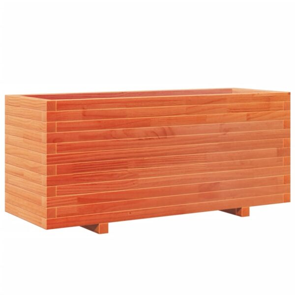 Vrtna sadilica voštano smeđe boje 110x40x49,5 cm od borovine - Slika 2