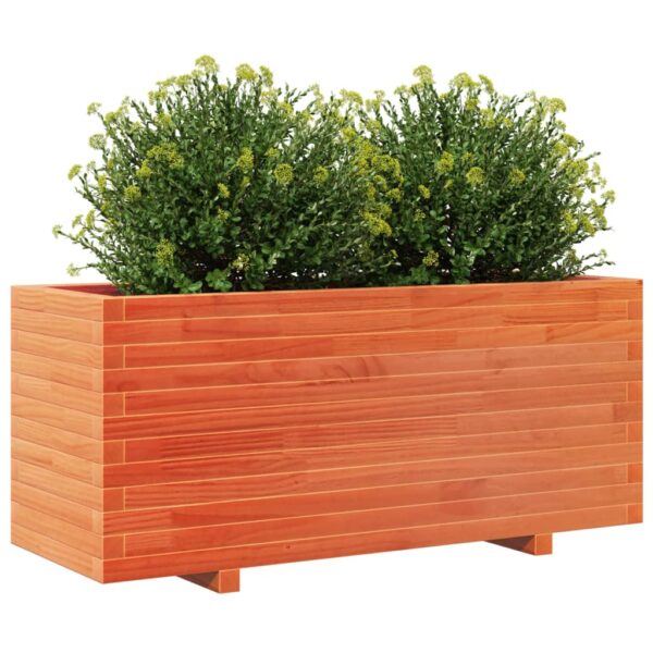 Vrtna sadilica voštano smeđe boje 110x40x49,5 cm od borovine - Slika 4
