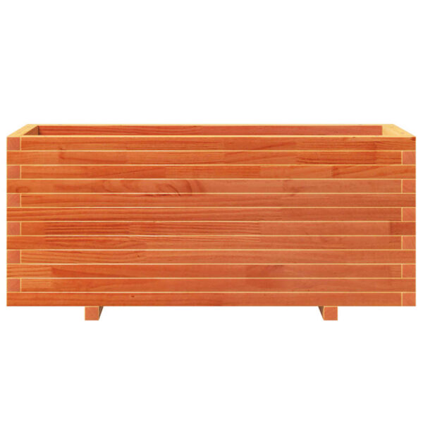 Vrtna sadilica voštano smeđe boje 110x40x49,5 cm od borovine - Slika 5