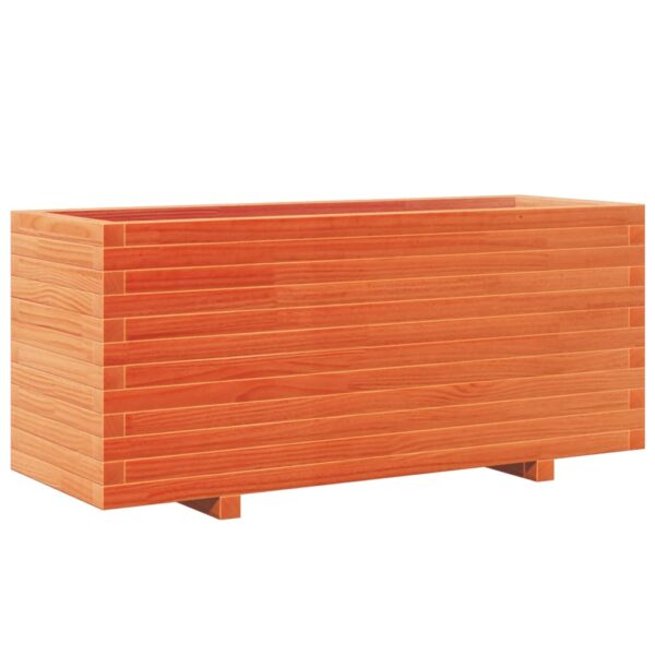Vrtna sadilica voštano smeđe boje 110x40x49,5 cm od borovine - Slika 7