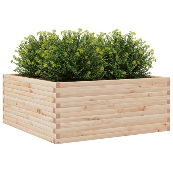 Vrtna sadilica 110x110x46 cm od masivne borovine - Slika 4