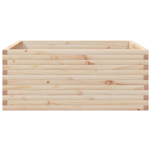Vrtna sadilica 110x110x46 cm od masivne borovine - Slika 5
