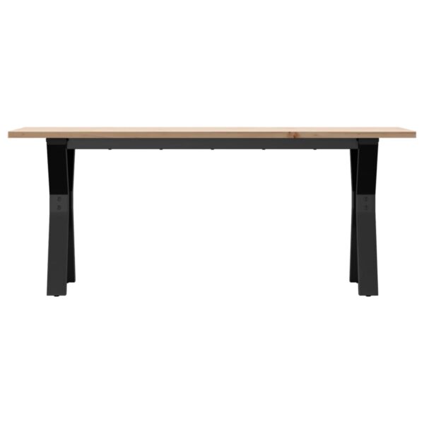 Stolić za kavu Y-oblika 110x40x45cm borovina i lijevano željezo - Slika 4