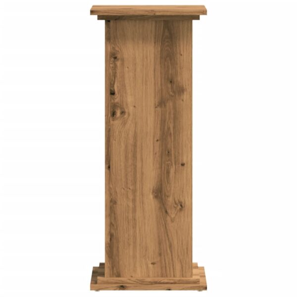Stalak za biljke boja hrasta 33 x 33 x 80 cm konstruirano drvo - Slika 4