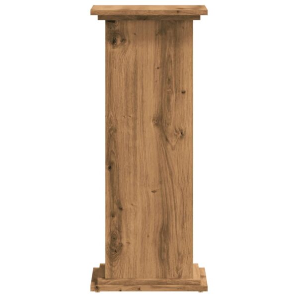 Stalak za biljke boja hrasta 33 x 33 x 80 cm konstruirano drvo - Slika 5