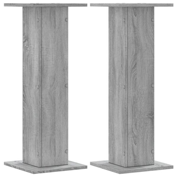 Stalci za biljke 2 kom boja hrasta 30x30x80cm konstruirano drvo - Slika 2