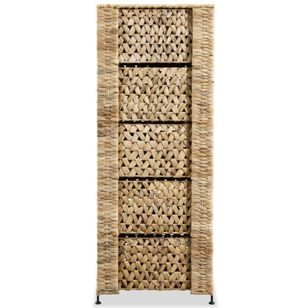 Ormarić za pohranu s 5 košara od vodenog zumbula 25,5 x 37 x 100 cm - Slika 3