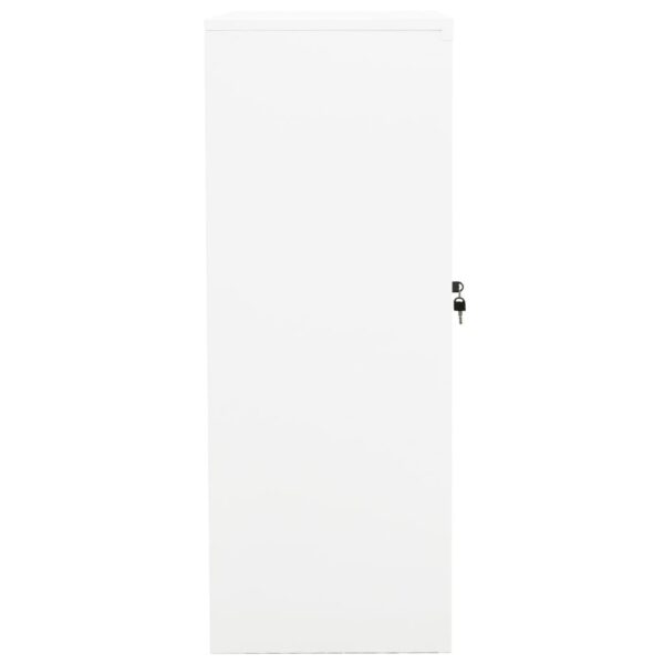 Uredski ormarić bijeli 90 x 40 x 105 cm čelični - Slika 3