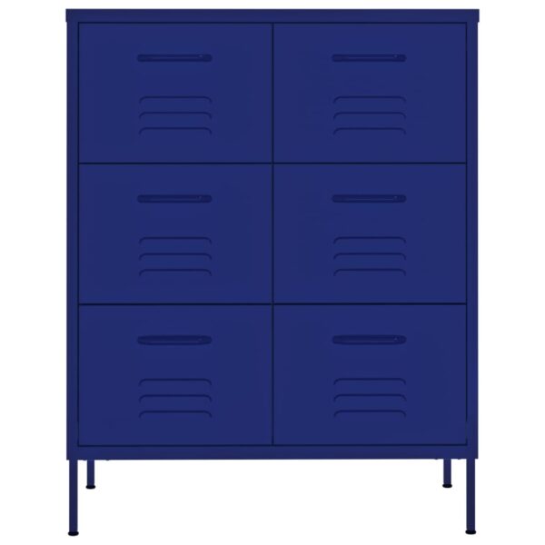 Ormarić s ladicama modri 80 x 35 x 101,5 cm čelični - Slika 3