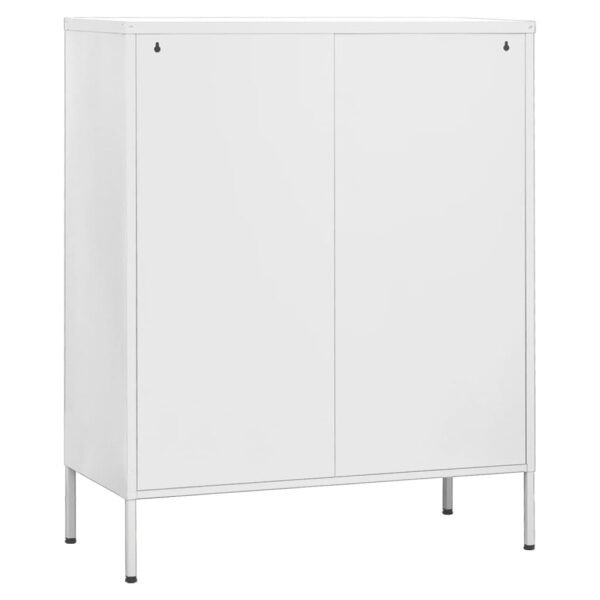 Ormarić za pohranu bijeli 80 x 35 x 101,5 cm čelični - Slika 6