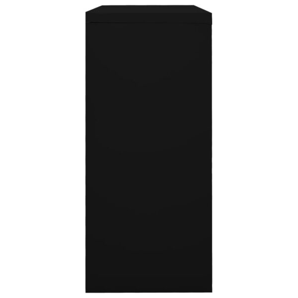 Ormarić s kliznim vratima crni 90 x 40 x 90 cm čelični - Slika 3