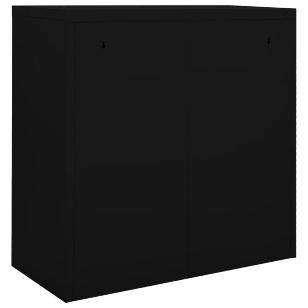 Ormarić s kliznim vratima crni 90 x 40 x 90 cm čelični - Slika 4