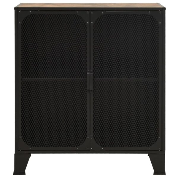 Ormarić za pohranu rustično smeđi 72 x 36 x 82 cm metal i MDF - Slika 3