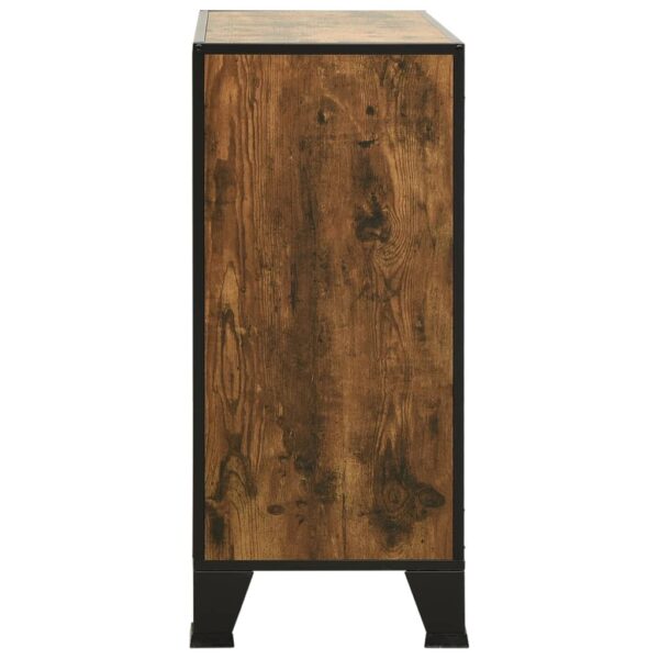 Ormarić za pohranu rustično smeđi 72 x 36 x 82 cm metal i MDF - Slika 4