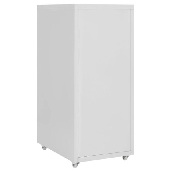 Mobilni ormarić za spise sivi 28 x 41 x 69 cm metalni - Slika 4