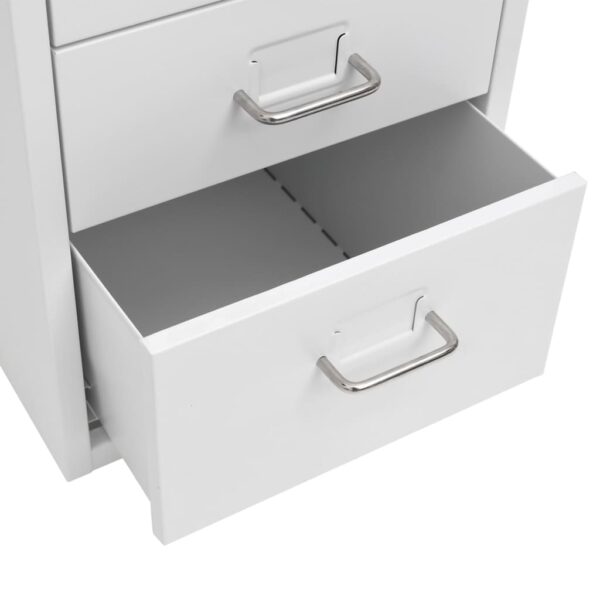 Mobilni ormarić za spise sivi 28 x 41 x 69 cm metalni - Slika 6