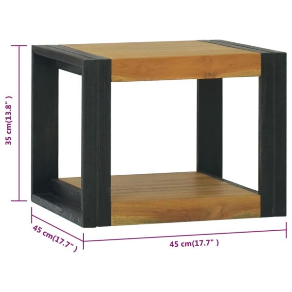 Zidni kupaonski ormarić 45 x 45 x 35 cm od masivne tikovine - Slika 6