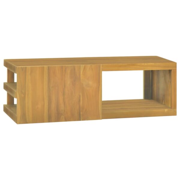 Zidni kupaonski ormarić 90x40x30 cm od masivne tikovine - Slika 2