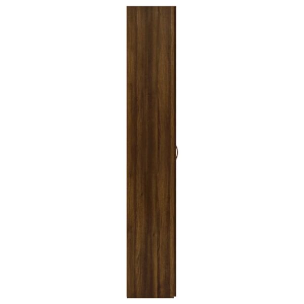Uredski ormarić smeđi hrast 60x32x190 cm od konstruiranog drva - Slika 4