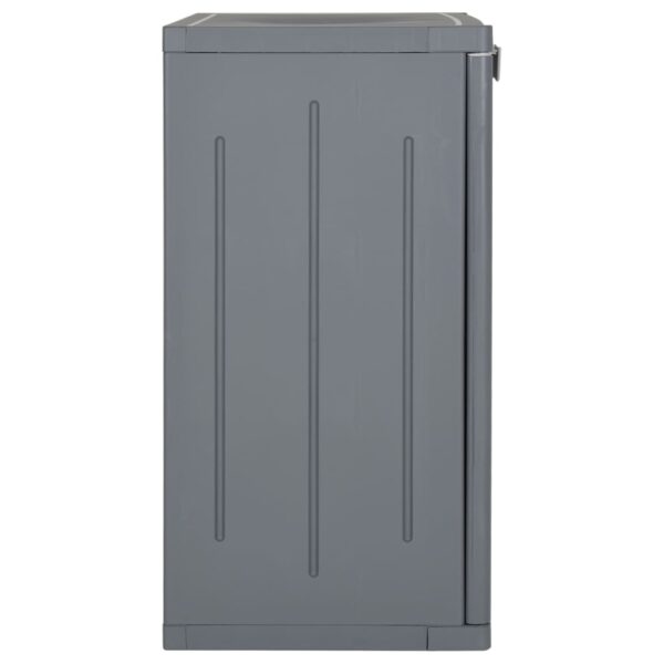 Vrtni ormarić za pohranu sivi 65 x 45 x 88 cm PP ratan - Slika 3