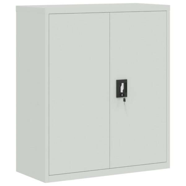 Ormarić za spise svjetlosivi 90 x 40 x 105 cm čelični - Slika 2
