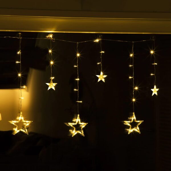HI svjetlosna zavjesa sa zvijezdama Fairy sa 63 LED svjetla - Slika 5