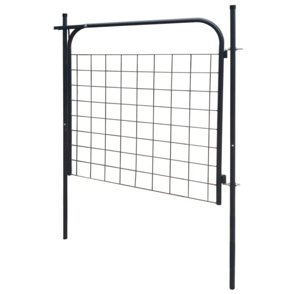 Vrtna Vrata za Ogradu 100x100 cm Antracit - Slika 2