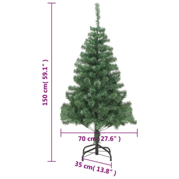 Umjetno božićno drvce sa stalkom 150 cm 380 grana - Slika 6