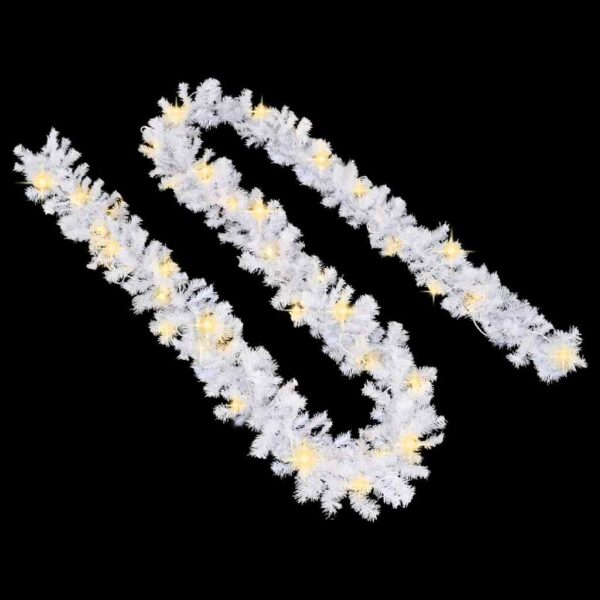 Božićna girlanda s LED svjetlima 5 m bijela - Slika 4