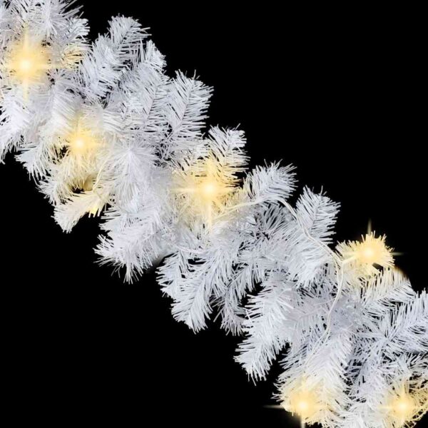 Božićna girlanda s LED svjetlima 5 m bijela - Slika 6