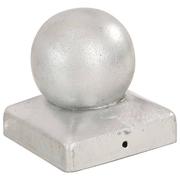 Poklopci za stupove 6 kom kuglasti metalni 71 x 71 mm - Slika 3