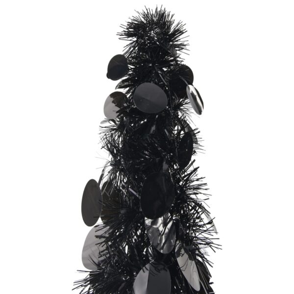 Prigodno umjetno božićno drvce crno 120 cm PET - Slika 2