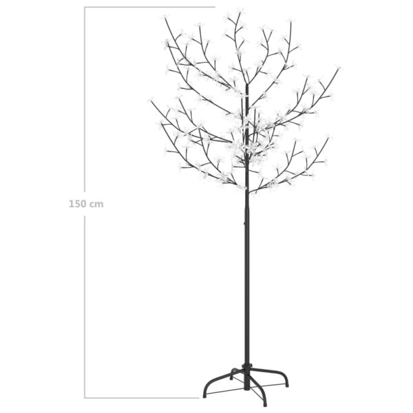 Božićno drvce sa 120 LED žarulja plavo svjetlo 150 cm - Slika 9