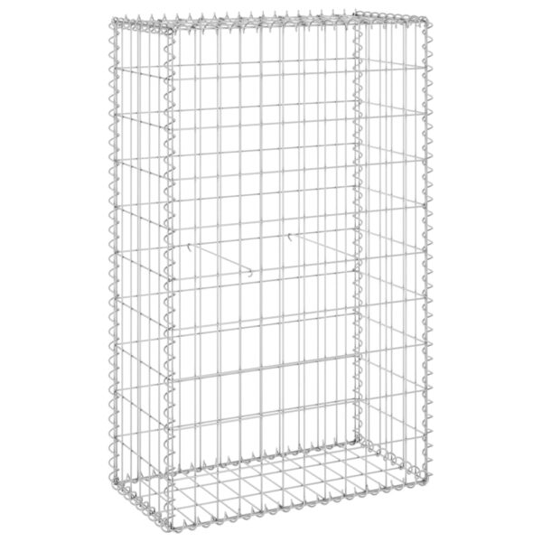 Gabionski zid s poklopcima od pocinčanog čelika 60x30x100 cm - Slika 2