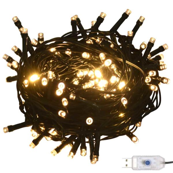 61-dijelni set božićnih kuglica s vrhom 150 LED ružičasto zlato - Slika 2