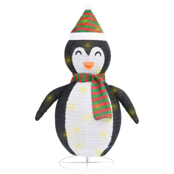 Ukrasna božićna figura pingvina LED od luksuzne tkanine 60 cm - Slika 2