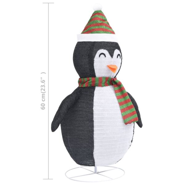 Ukrasna božićna figura pingvina LED od luksuzne tkanine 60 cm - Slika 10