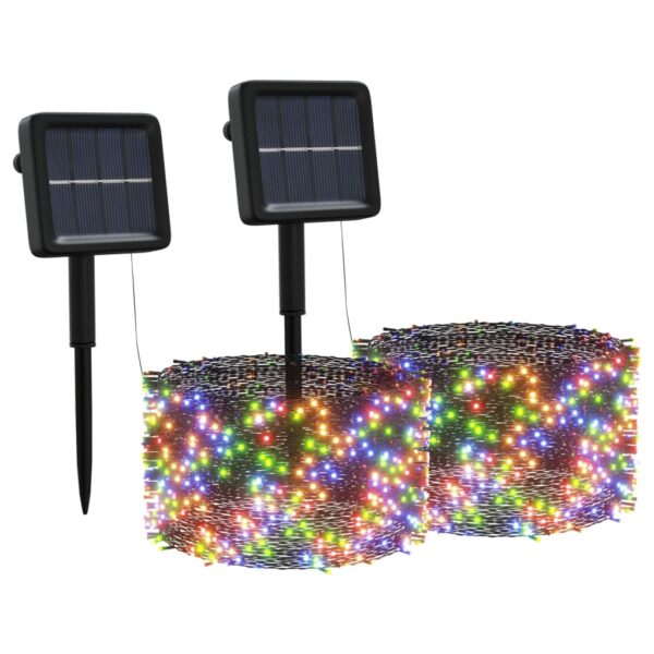 Solarna vilinska svjetla 2 kom 2 x 200 LED šarena - Slika 2