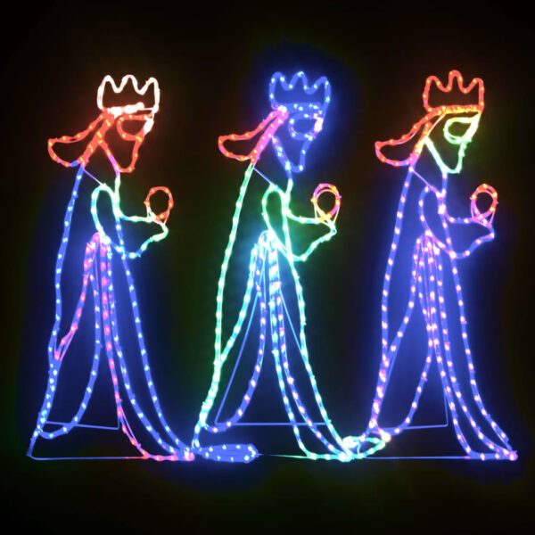Božićne figure triju kraljeva s 504 LED žarulje 99,5 x 45,5cm - Slika 3