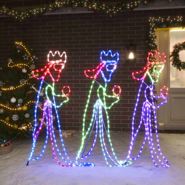 Božićne figure triju kraljeva s 504 LED žarulje 99,5 x 45,5cm