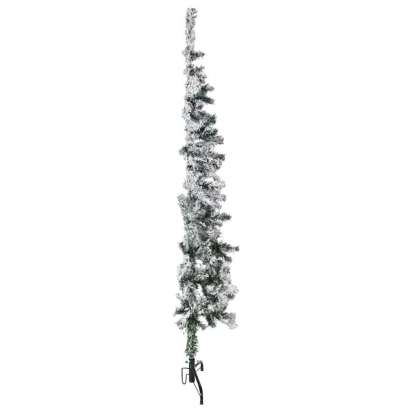 Tanka umjetna polovica božićnog drvca sa snijegom 120 cm - Slika 4
