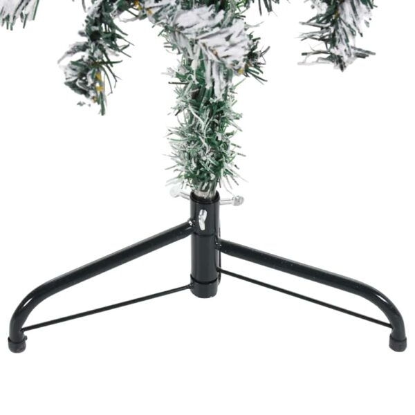Tanka umjetna polovica božićnog drvca sa snijegom 120 cm - Slika 7