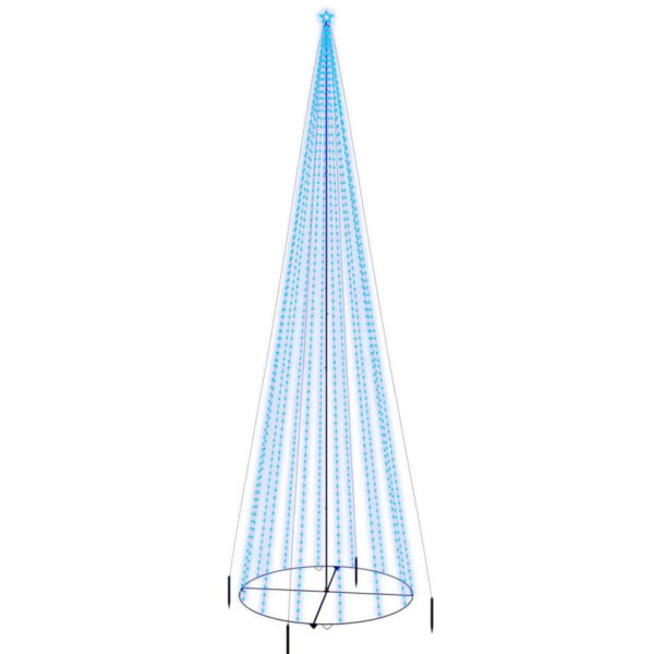 Stožasto božićno drvce hladno plavo 1134 LED žarulje 230x800 cm - Slika 2