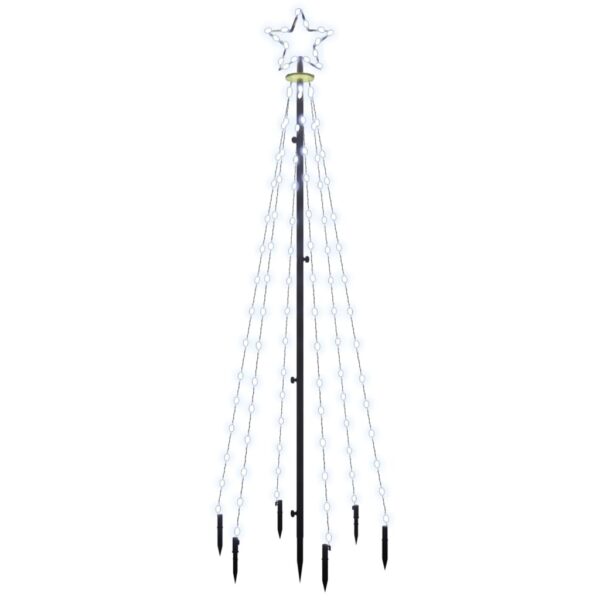 Božićno drvce sa šiljkom i 108 hladne bijele LED žarulja 180 cm - Slika 2